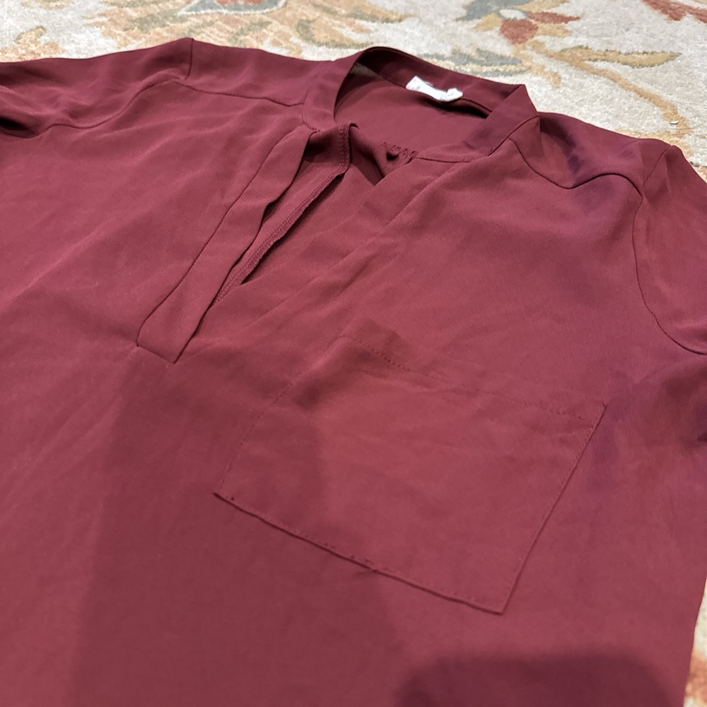 LUSH burgundy tunic